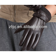 Sheepskin embossed men style dress leather gloves